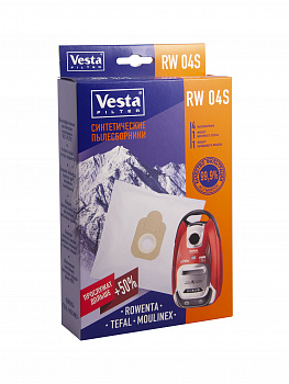 RW 04S Мешки для пылесоса Tefal Compact Power 4 шт + 2 фильтра